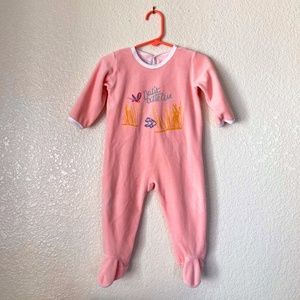 Petit Bateau Footie Onesie Pajama velour 12 M